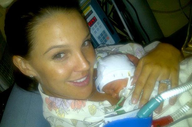 Danielle Lloyd shares a baby snap (Twitter)