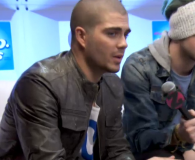 Max George in an interview (Screengrab)
