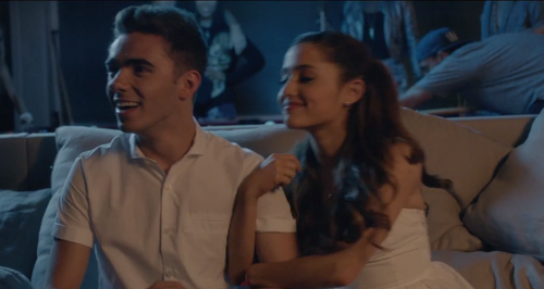 Are Nathan and Ariana an item? (Music video still)
