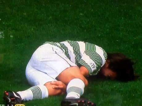 Louis Tomlinson had a nasty tackle (YouTube)