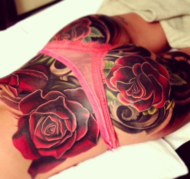 Cheryl Cole's tattoo has not lost her a job (Instagram)