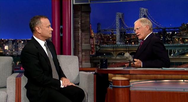 Tom Hanks talks to David Letterman about his diagnosis (NBC)