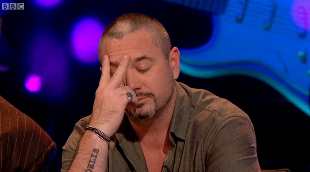 Huey Morgan flipped out on TV (BBC)