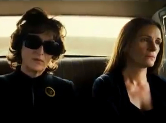 Julia Roberts and Meryl Streep in August: Osage County (Film still)