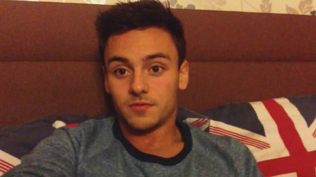 Tom Daley in his YouTube video (YouTube)